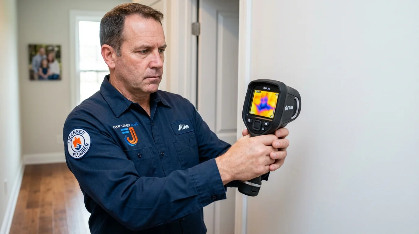 Thermal imaging leak detection by Johns Plumbing LLC in Fox River Grove